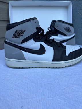 Jordan Air 1 High Top Sneakers, Barson OG - Black/White/Gray